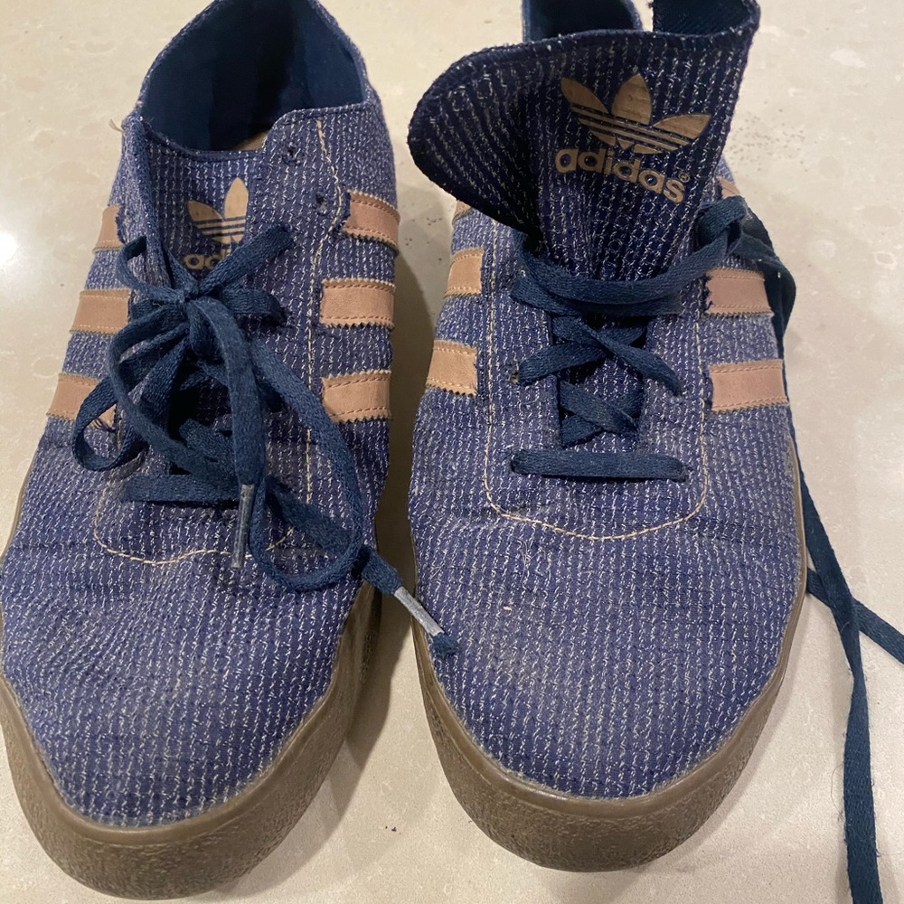 Adidas blue shoes